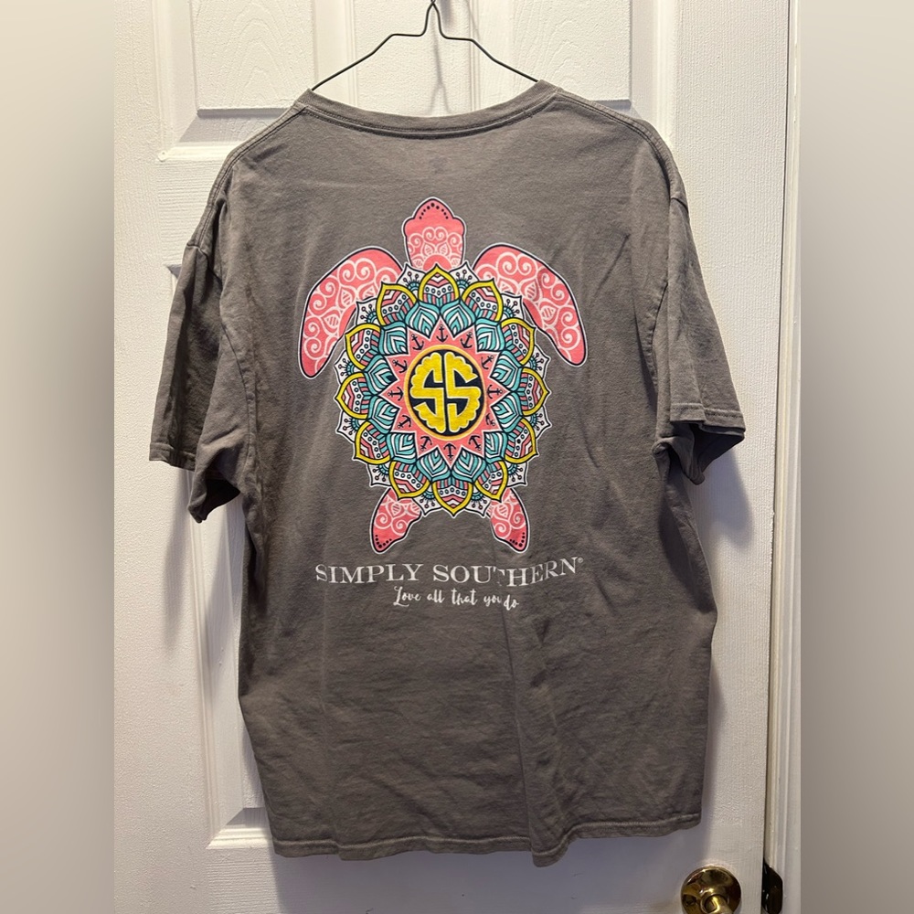 Simply Southern T-shirt turtle large